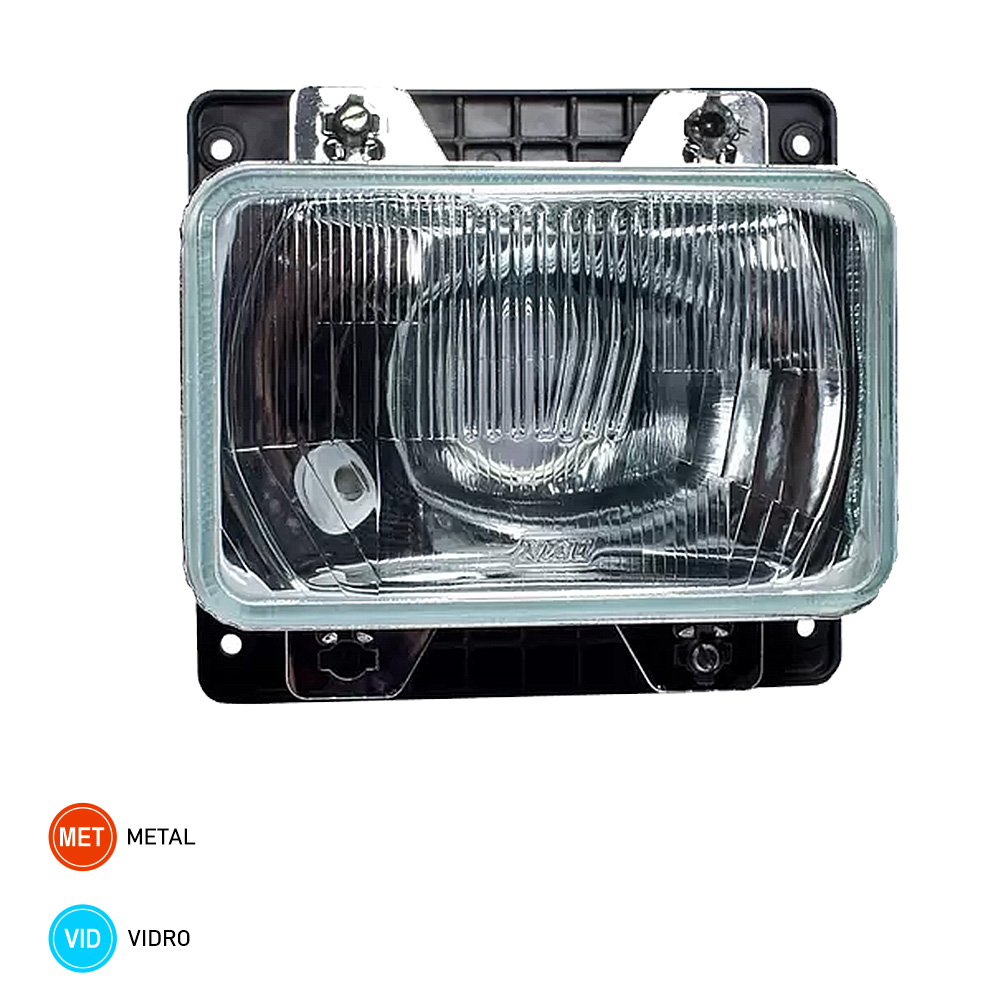 Farol Caminhão Mercedes-Benz 1618, 1935 1989 a 1995 H-4 Lado Direito Orgus (FM-13LD)